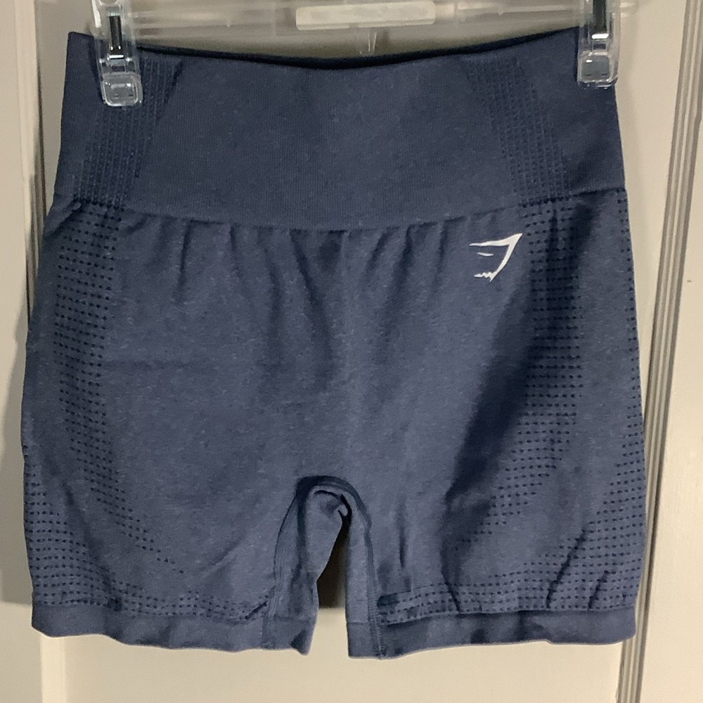 Gymshark Navy Seamless High-Waist Bike Shorts